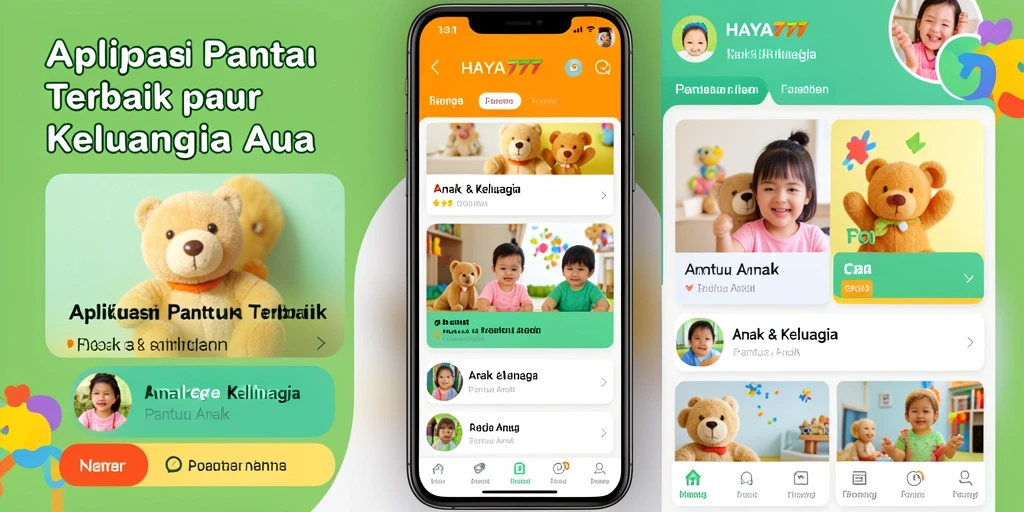 Tampilan antarmuka HAYA777 yang sederhana dan informatif untuk memantau anak.
