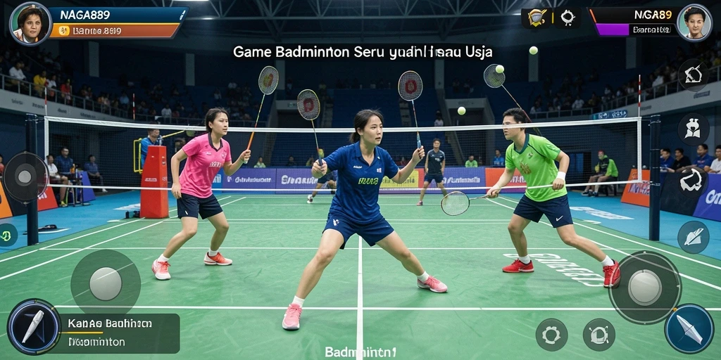 Tampilan antarmuka NAGA889 saat bermain Badminton yang menarik.