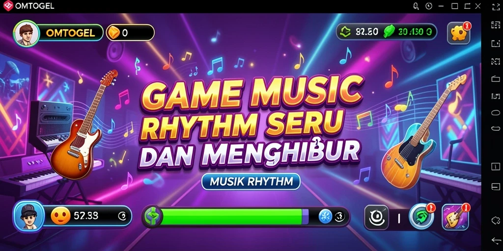 Tampilan antarmuka menarik dan fitur musik yang dinamis.