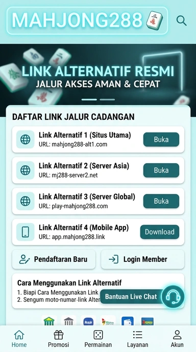 Halaman Link Alternatif Mahjong288 untuk Pengguna Android