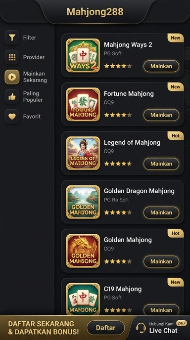 Aplikasi Populer dan Kanal Uji | mahjong288